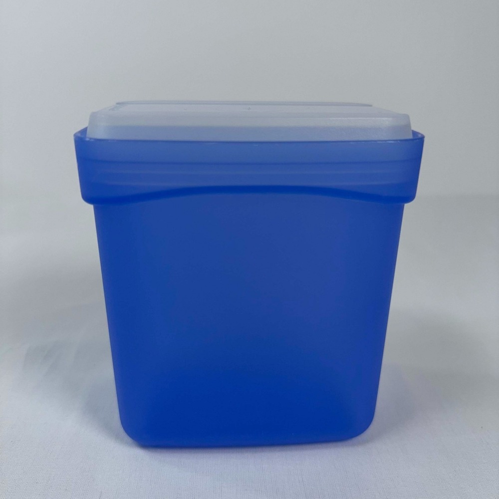 Vintage Tupperware Swing Box Storage Container 450ml Blue 2796A